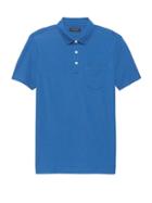 Banana Republic Mens Luxury-touch Polo Shirt Blue Paradise Size L