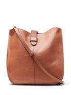 Banana Republic Womens Italian Leather Hobo Bag Nutmeg Brown Size One Size