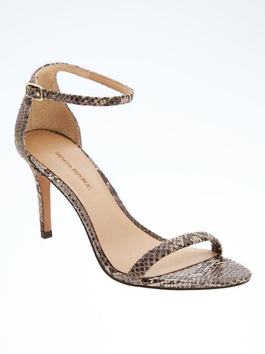 Banana Republic Bare Heeled Sandal - Natural Mix