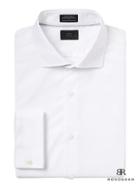 Banana Republic Mens Monogram Grant Slim-fit French-cuff Shirt White Size L
