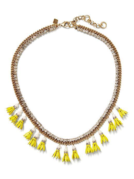 Banana Republic Floral Bell Necklace Size One Size - Brass