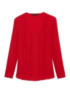 Banana Republic Long-sleeve V-neck Top