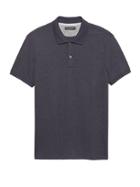 Banana Republic Mens Luxury-touch Polo Shirt Midnight Navy Size M