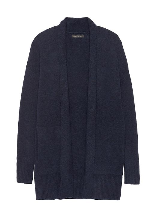 Banana Republic Womens Aire Long Open Cardigan Navy Size Xs