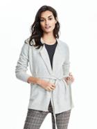 Banana Republic Womens Aire Belted Cardigan Size L - Gray
