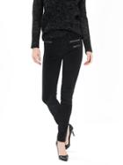 Banana Republic Womens Zip Pocket Skinny Ankle Cord Size 0 - Black