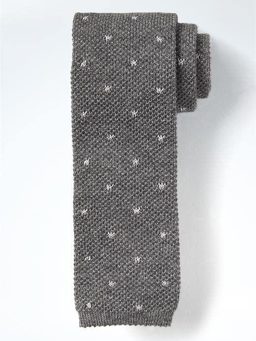 Banana Republic Cotton Melange Nanotex Tie - Cement