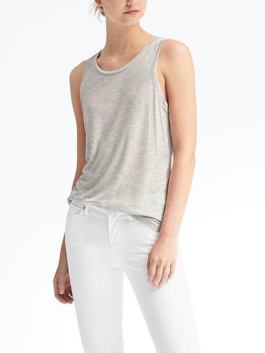 Banana Republic Modal Tank - Heather Gray