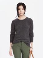 Banana Republic Womens Aire Crew Neck Pullover Size M - Charcoal