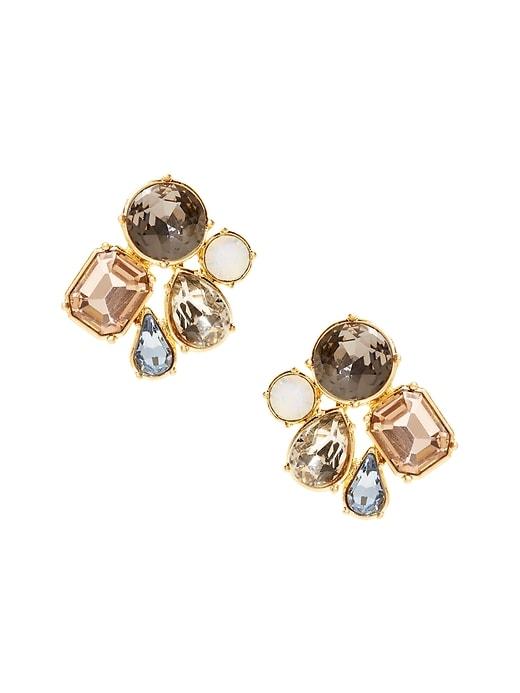 Banana Republic Womens Milan Blue Gemstone Stud Earring Gold Multi Size One Size