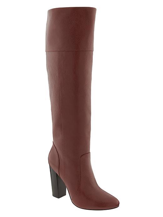 Banana Republic Womens Mimi Tall Boot Size 10 - Dark Rum