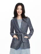 Banana Republic Womens Timo Weiland Collection Linen Blazer Size 0 - Blue