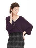 Banana Republic Dolman Faux Wrap Blouse Size L Petite - New Vineyard