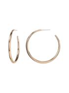Banana Republic Womens Everyday Hoop Earring With 10k Gold, Rose Gold Or Sterling Silver Plating Rose Gold Size One Size