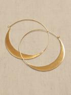 Large Crescent Hoop Earrings | Aureus + Argent