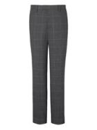 Banana Republic Mens Standard Windowpane Performance Stretch Wool Dress Pant Charcoal Size 32w