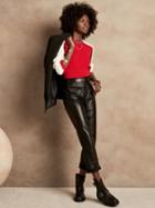 Petite Color-blocked Racing Sweater