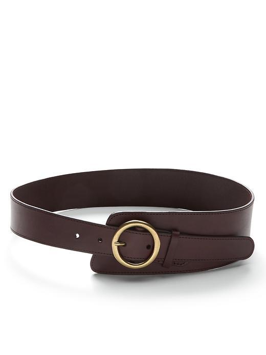 Banana Republic Womens Cross Over Waist Belt Size L - Brown