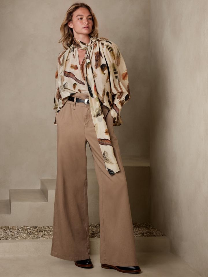 Evie Paperbag Wide-leg Pant