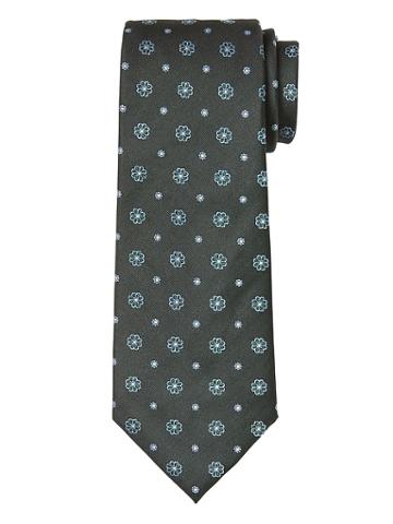 Banana Republic Mens Classic Foulard Silk Nanotex Tie Gift Green Size One Size