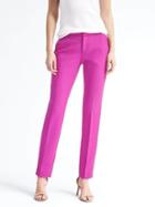 Banana Republic Womens Ryan Fit Solid Pant - Fuschia