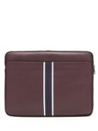 Banana Republic Mens Large Leather Pouch Burgundy Red Size One Size