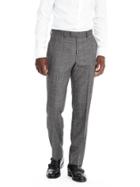Banana Republic Mens Standard Grey Plaid Wool Suit Trouser Size 34w 36l Tall - Charcoal
