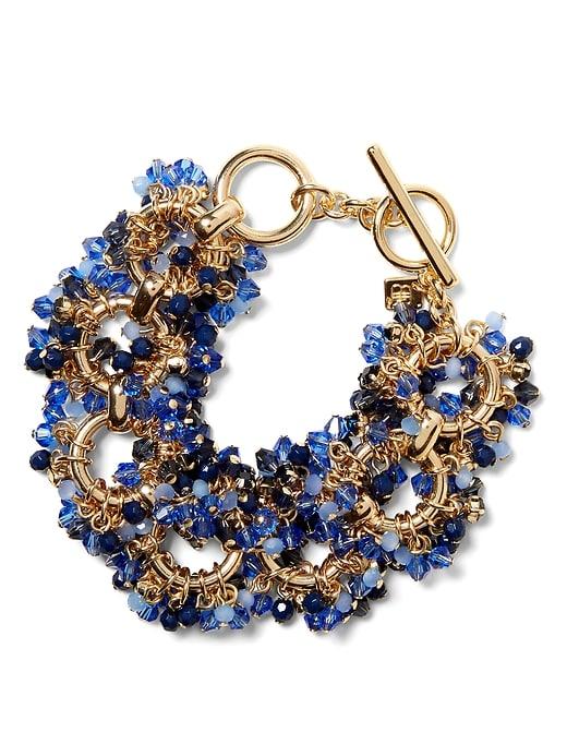 Banana Republic Womens Cascading Bead Bracelet Coastal Blue Size One Size
