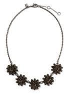 Banana Republic Sparkle Corsage Necklace - Black