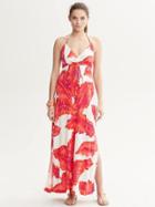 Banana Republic Womens Milly Collection Banana Leaf Print Dress - White