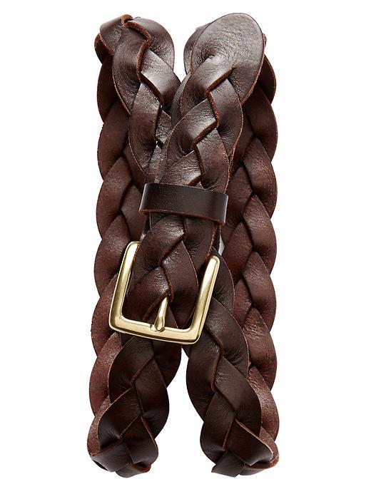 Banana Republic Mens Feather Edge Belt Size 30 - Chilie Powder