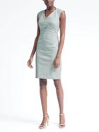 Banana Republic Womens Cap Sleeve Bi Stretch Dress - Light Blue