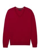 Banana Republic Mens Extra-fine Italian Merino Wool V-neck Sweater True Red Size Xs