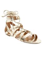 Banana Republic Telly Lace Up Sandal Size 10 - Pale Gold