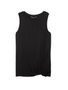 Banana Republic Womens Stretch-modal Twist Hem Tank Black Size L
