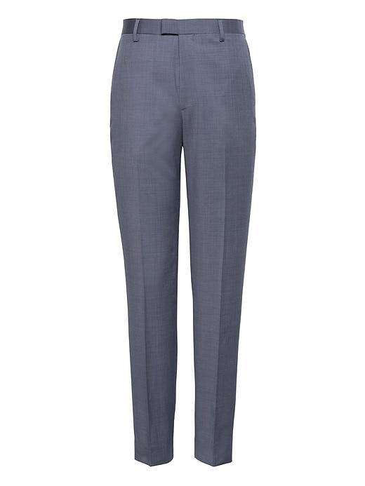 Banana Republic Mens Slim Performance Stretch Wool Dress Pant Blue Granite Size 26w