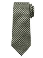 Banana Republic Mens Fox Silk  Nanotex Tie Olive Size One Size