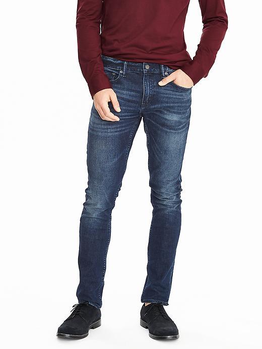 Banana Republic Mens Skinny Medium Wash Jean Size 30w 30l - Indigo