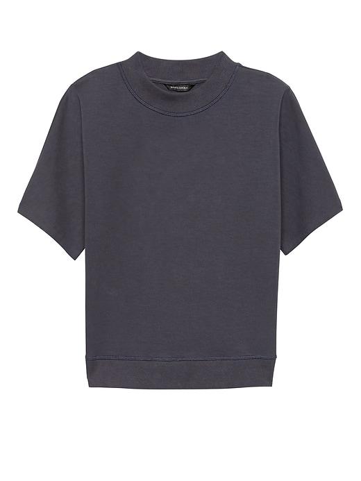 Banana Republic Womens Japan Online Exclusive French Terry Short-sleeve Sweatshirt Navy Size Xs