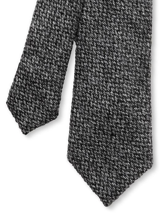 Banana Republic Charcoal Wool Skinny Tie - Grey Heather