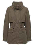 Banana Republic Womens Lightweight Twill Utility Jacket Army Jacket Green Size L