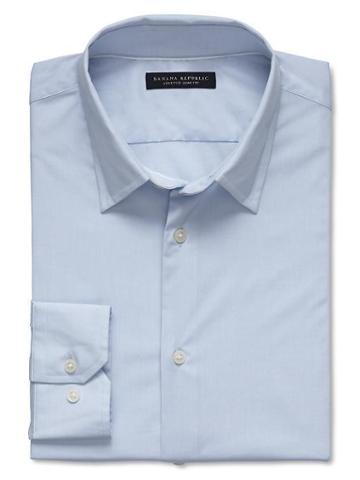Banana Republic Slim Fit Stretch Dress Shirt - Sky Blue