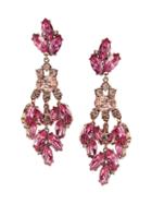 Banana Republic Womens Vintage Colored Petal Statement Earring Pop Pink Size One Size
