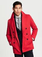 Banana Republic Mens Nylon/cotton Peacoat Saucy Red Size L