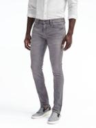 Banana Republic Mens Skinny Rapid Movement Gray Wash Jean - Light Gray