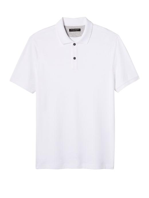 Banana Republic Mens Luxury-touch Polo Shirt White Size L