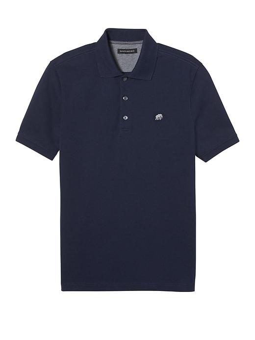 Banana Republic Mens Signature Pique Polo Shirt Navy Size Xs