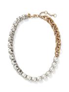 Banana Republic Womens Mixed Jewel And Pearl Necklace Gold Size One Size