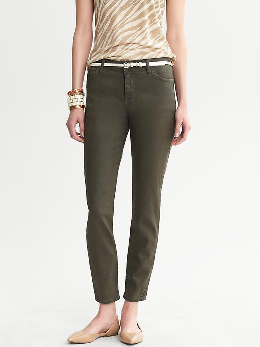 Banana Republic Heritage Coated Skinny Ankle Jean - Valley Green