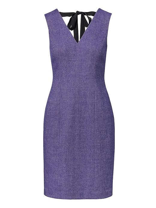 Banana Republic Womens Tie-back Sheath Dress Purple Size 8